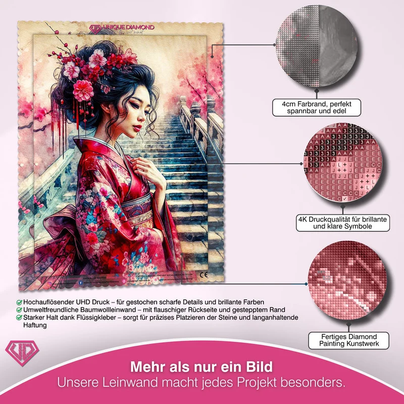 5D Diamond Painting – Tanz der Silberfedern
