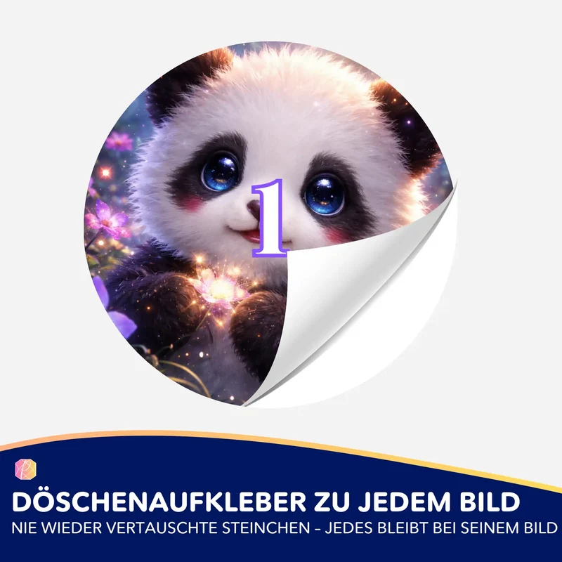 Döschenaufkleber - Still trägt das Licht
