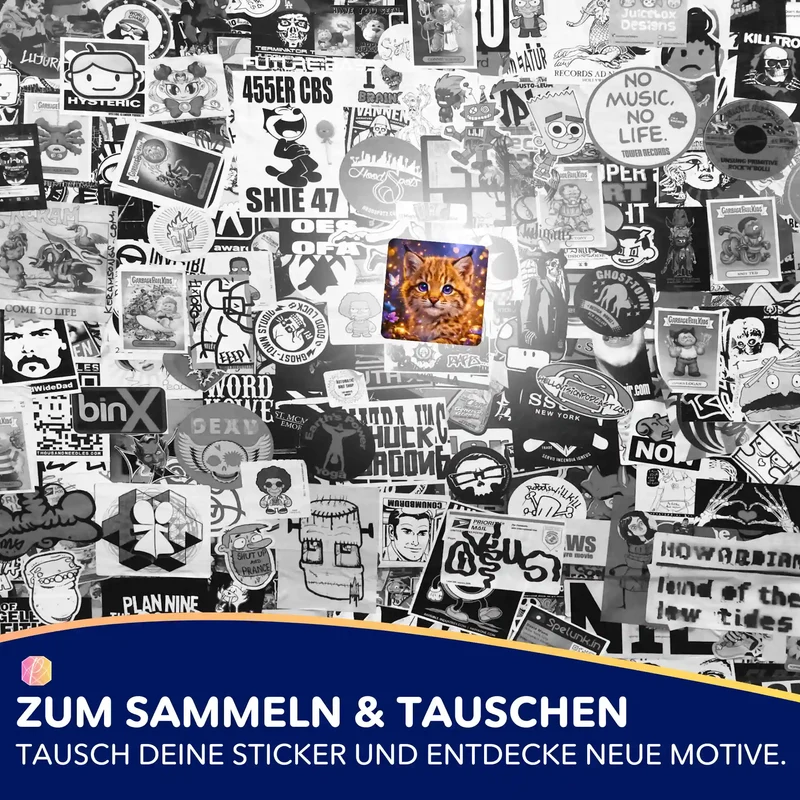 Aufkleber 5er-Set - Blick der Wahrheit