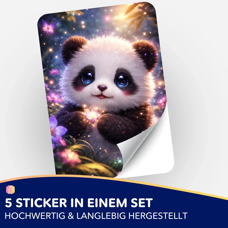 Aufkleber 5er-Set - Still trägt das Licht
