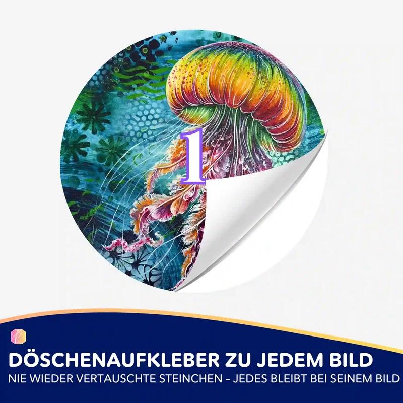 Döschenaufkleber - Medusa Solaris