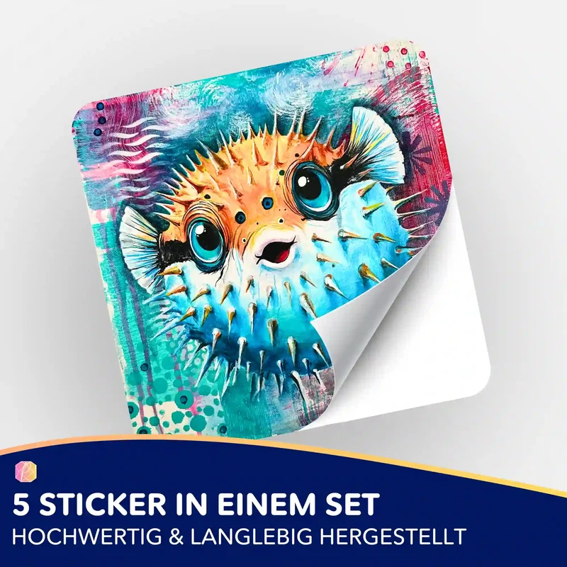 Aufkleber 5er-Set - Mut zur Größe