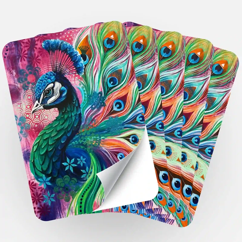 Aufkleber 5er-Set - Majestät der Farben