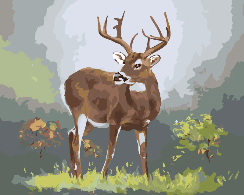 Diamond painting - HIRSCH (D. RUSTY RUST)