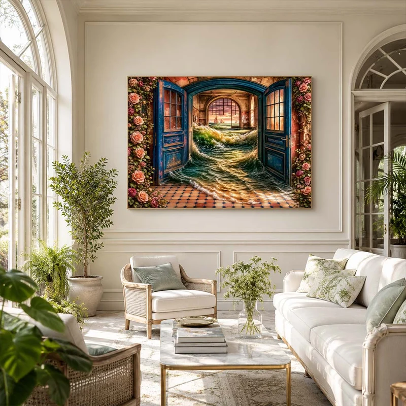 5D Diamond Painting – Tor der Flutwellen