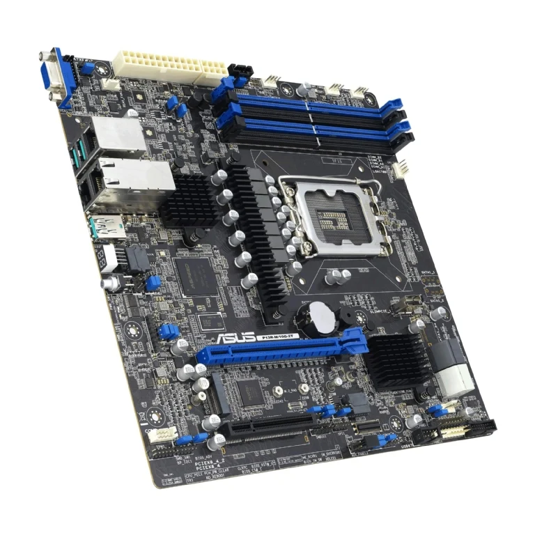 ASUS P13R-M/10G-2T Server Motherboard. Xeon E-2400 Support. Dual 10GbE LAN Onboard. VGA Video Onboard. Integrated IPMI Remote KVM. Includes ASMB11