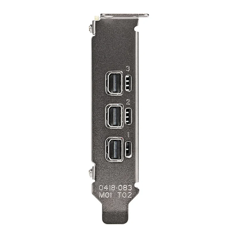 4GB PNY NVIDIA T400 Low Profile Graphics Card, Turing, 384 CUDA, GDDR6, 64-Bit, 80GB/s, 3x mDP, Single Slot, OEM
