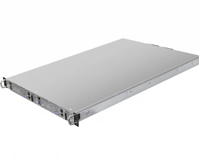 ASRock Rack 1U2N2G-ROME/2T Rackmount Server Barebone - Dual Node Each Supporting Single AMD ROME 3rd Gen CPU - Dual PSU