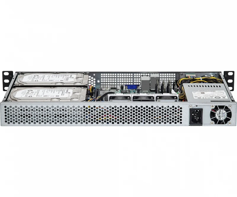 ASRock Rack 1U2-X570/2T Rackmount Server Barebone - Supports AMD Ryzen 5000 Series CPU - Ultra Short Depth - Single PSU