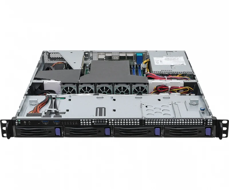 ASRock Rack 1U4LW-B650/2L2T RPSU 1U Rackmount Server Barebone - Single AMD EPYC 4004 - 4x Hot-Swap Bays - Dual PSU