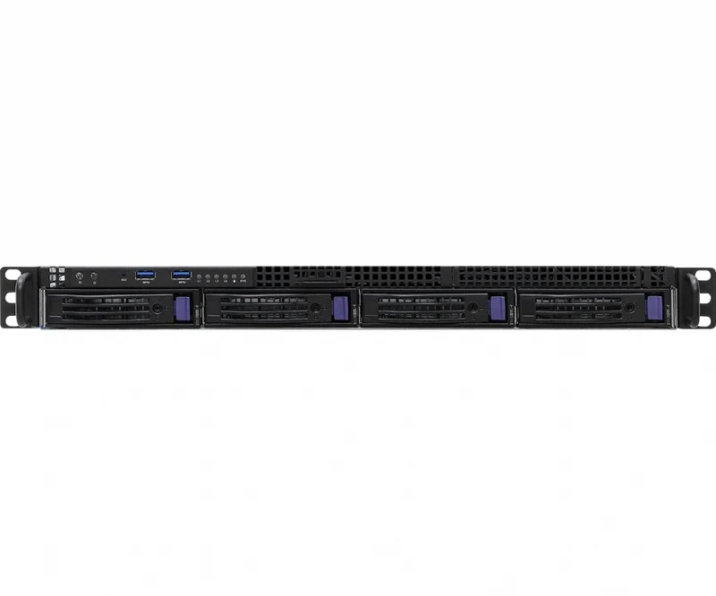 ASRock Rack 1U4LW-B650/2L2T RPSU 1U Rackmount Server Barebone - Single AMD EPYC 4004 - 4x Hot-Swap Bays - Dual PSU