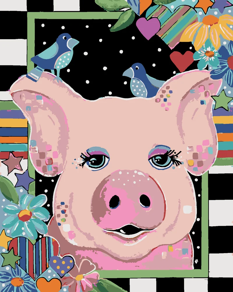 Diamond painting - SCHWEINCHEN (JONNA JAMES)
