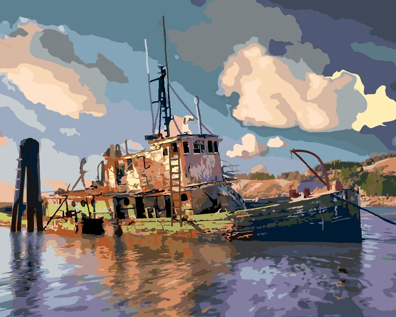 Diamond painting - DAS VERSUNKENE SCHIFF (DENNIS FRATES)