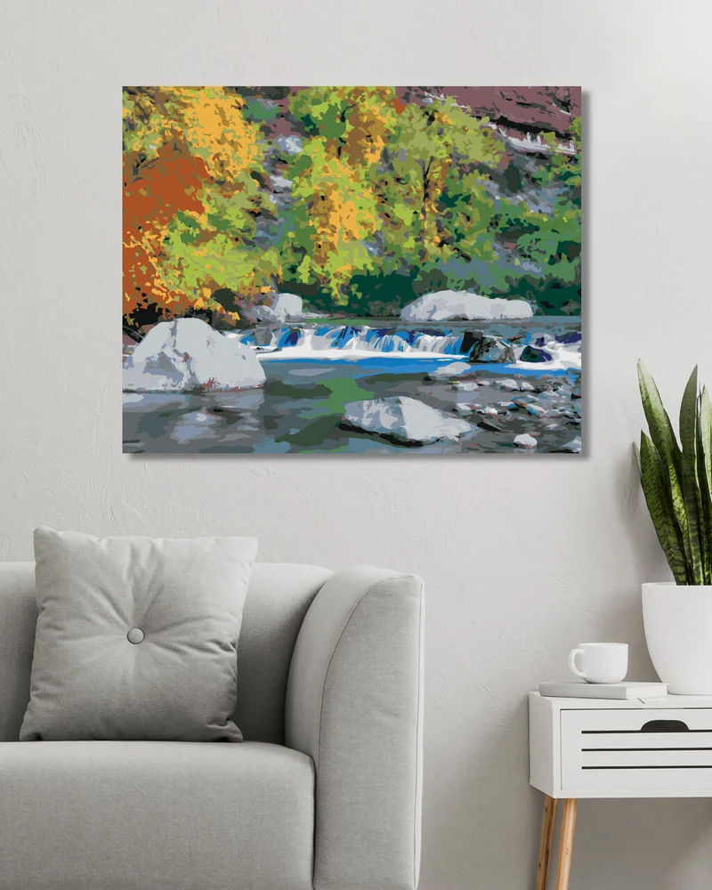 Diamond painting - BACH UND HERBSTWALD (DENNIS FRATES)