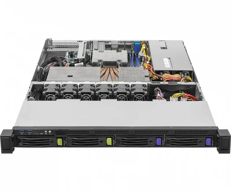 ASRock Rack 1U4L2E-B650 RPSU 1U Rackmount Server Barebone - Single AMD EPYC 4004 or Ryzen 7000 Series CPU - 4x Hot-Swap Bays - Dual PSU