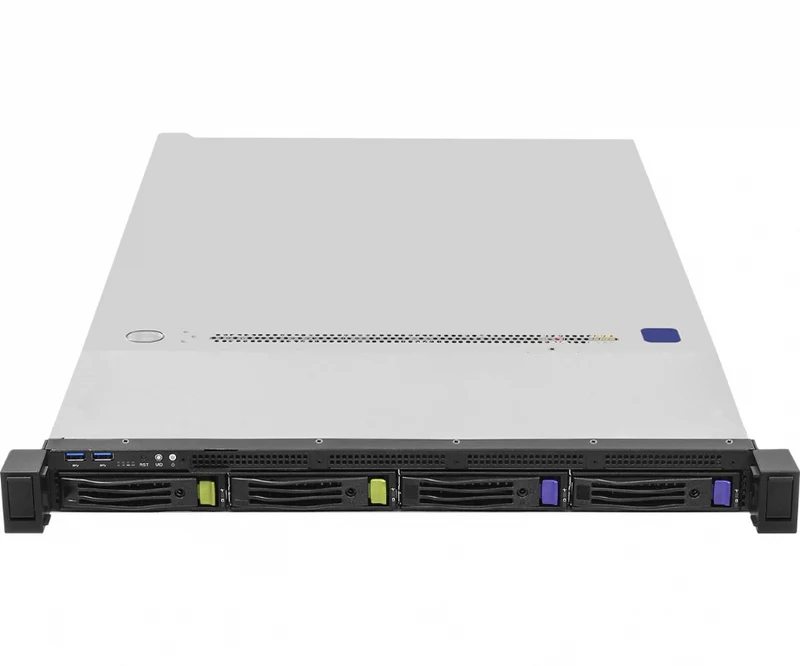 ASRock Rack 1U4L2E-B650 RPSU 1U Rackmount Server Barebone - Single AMD EPYC 4004 or Ryzen 7000 Series CPU - 4x Hot-Swap Bays - Dual PSU