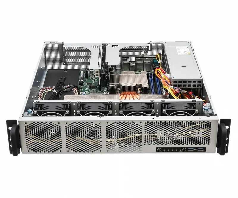 ASRock Rack 2U1G-B650/EVAC 2U Rackmount Server Barebone - Single AMD EPYC 4004 or Ryzen 7000 Series CPU - High Performance Air Cooled CPU - Dual PSU