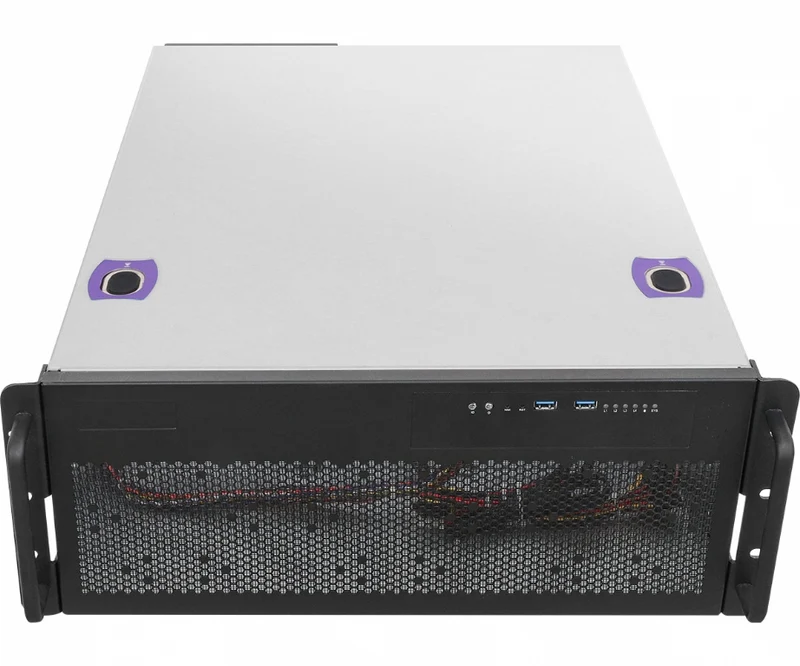ASRock Rack 4U4G-WRX80/2T Rackmount Server Barebone - Supports Single AMD Threadripper PRO CPU - Multi-GPU Support - Dual PSU