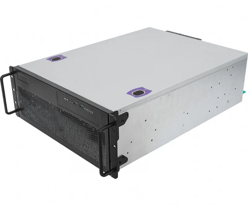 ASRock Rack 4U4G-WRX80/2T Rackmount Server Barebone - Supports Single AMD Threadripper PRO CPU - Multi-GPU Support - Dual PSU