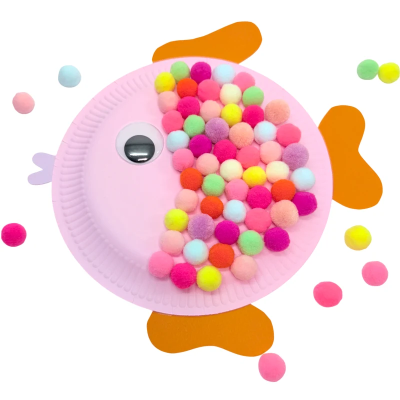 Lulubug PomPon Set, 500 Stück "Neon"