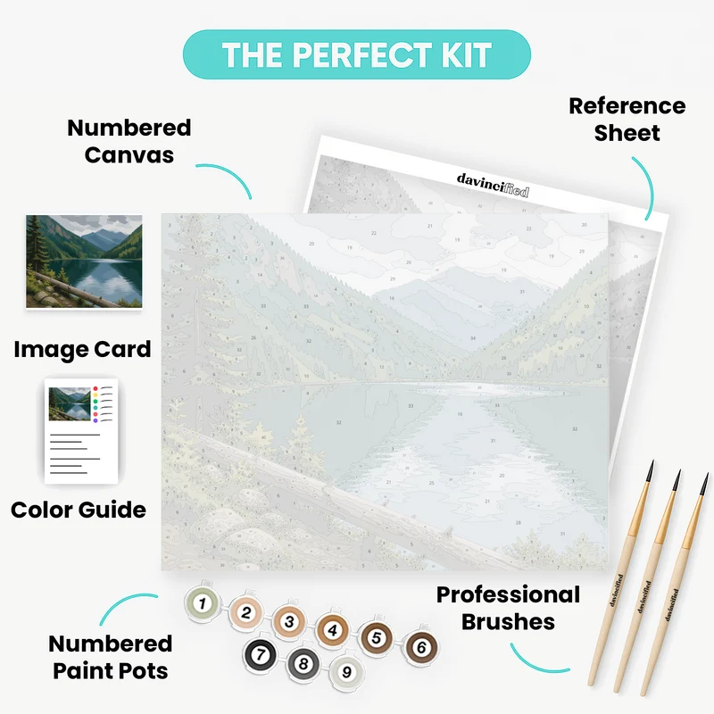 Rachelsee Mountain Lake - Paint by Numbers Kit
