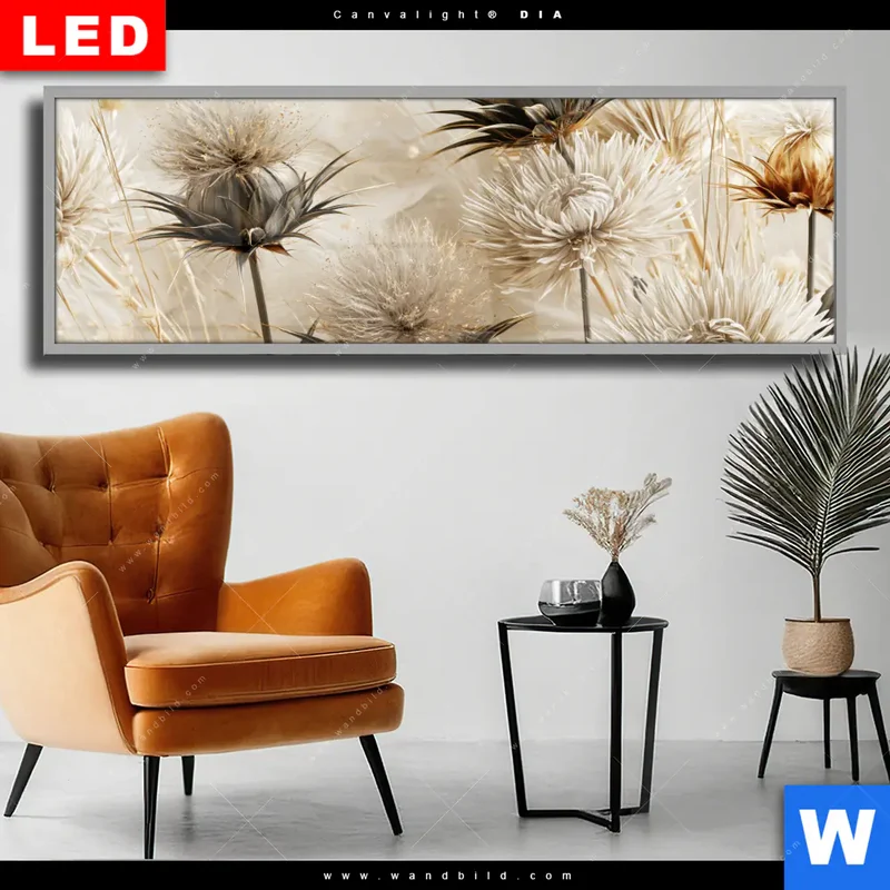 Wechselmotiv Acrylglas Canvalight® DIA | Wildblumen | Panorama