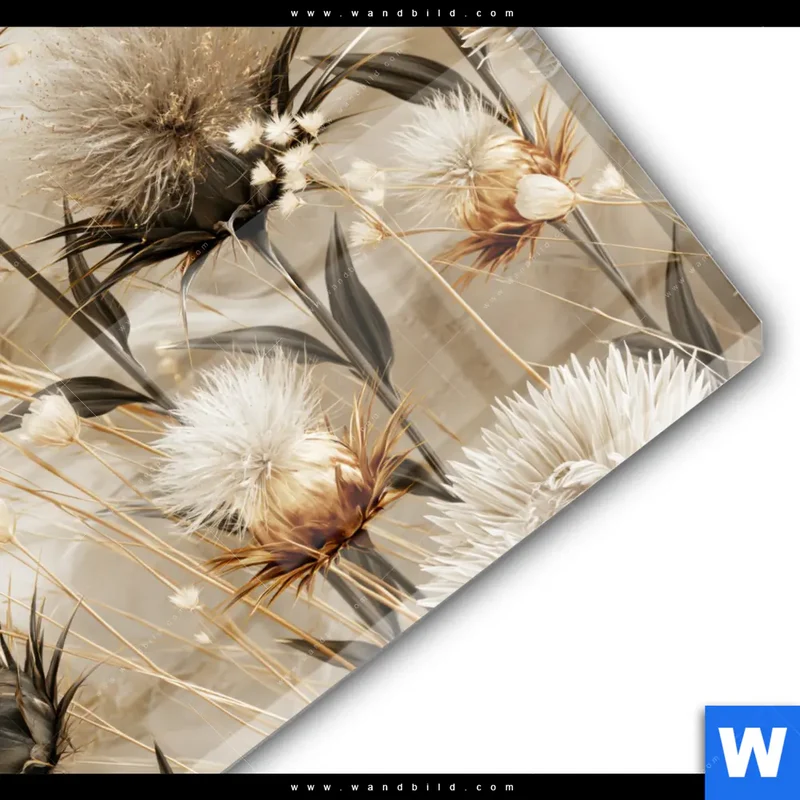 Acrylglasbild | Wildblumen | Rund