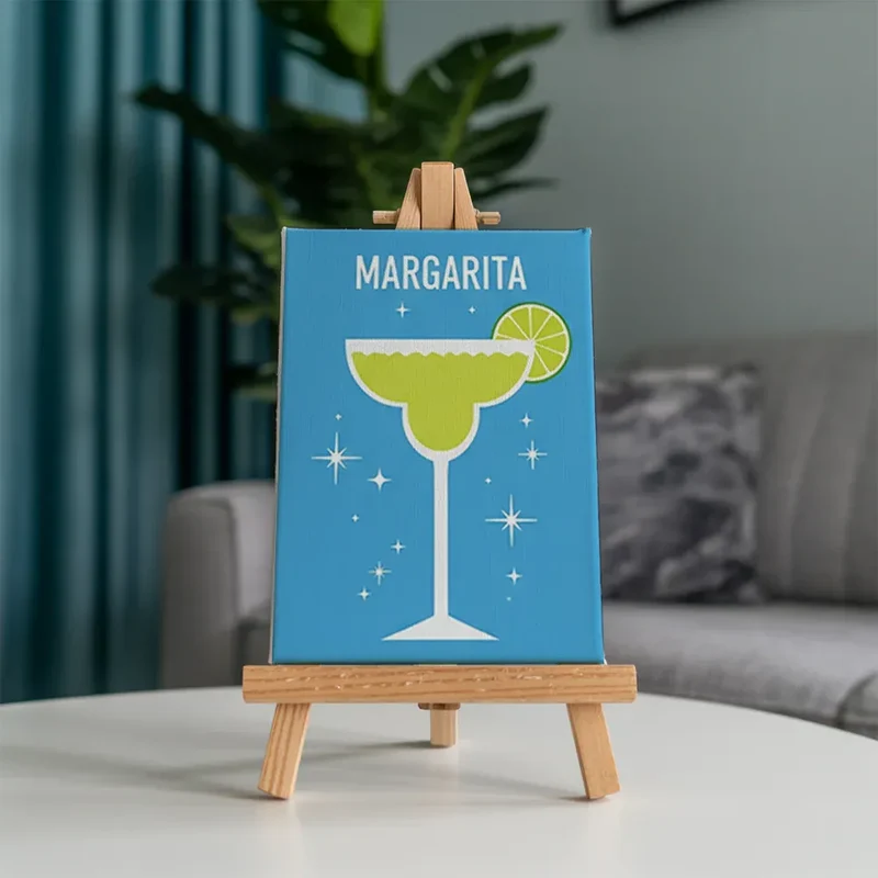 Malen nach Zahlen – 6 Mini-Gemälde - Cocktailkollektion