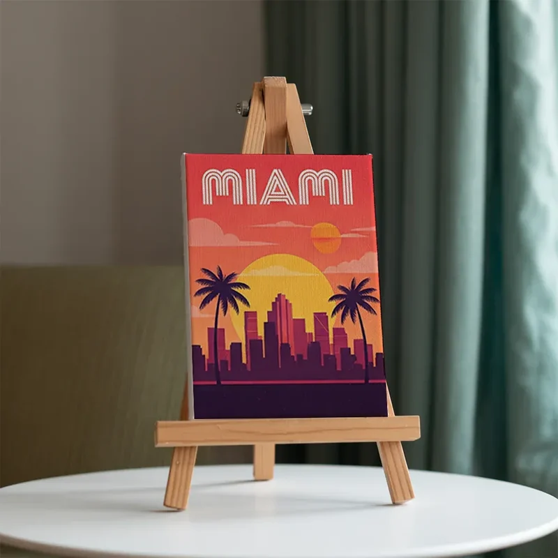 Malen nach Zahlen – 6 Mini-Gemälde - Die Global Getaway-Kollektion