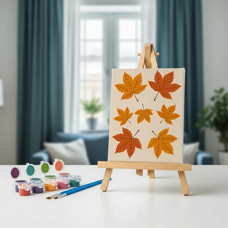 Malen nach Zahlen – 6 Mini-Gemälde - Gemütliche Herbst-Essentials