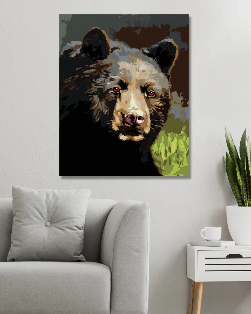 Diamond painting - BÄR PORTRÄT (D. RUSTY RUST)