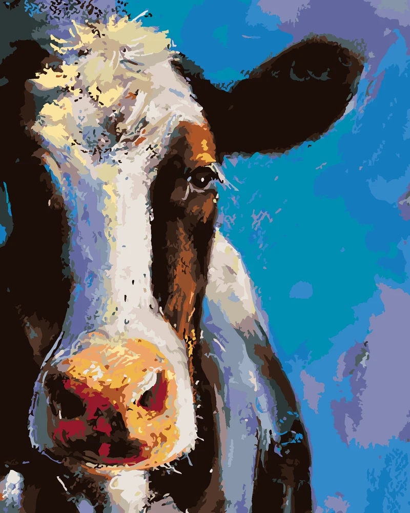 Diamond painting - PORTRÄT EINER KUH