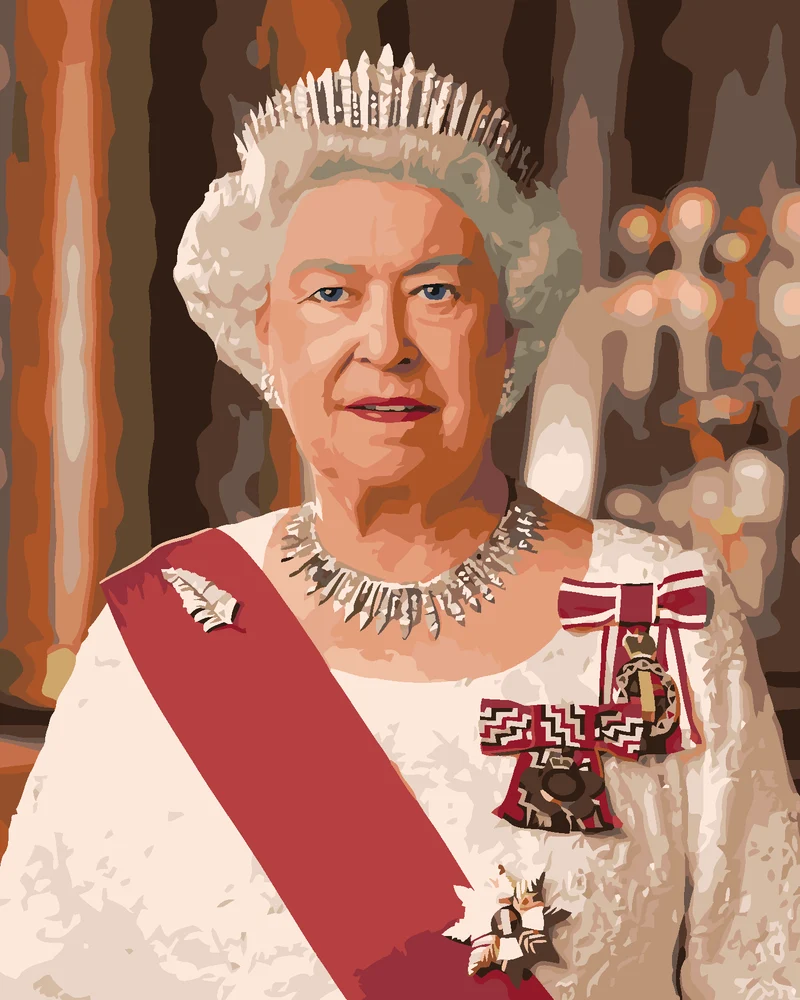 Diamond painting - PORTRÄT VON KÖNIGIN ELIZABETH II.