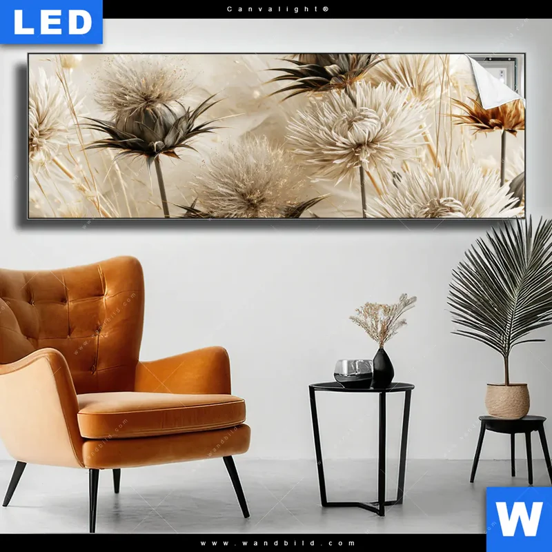 Canvalight® Leuchtbild | Wildblumen | Panorama