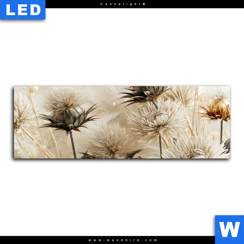 Canvalight® Leuchtbild | Wildblumen | Panorama