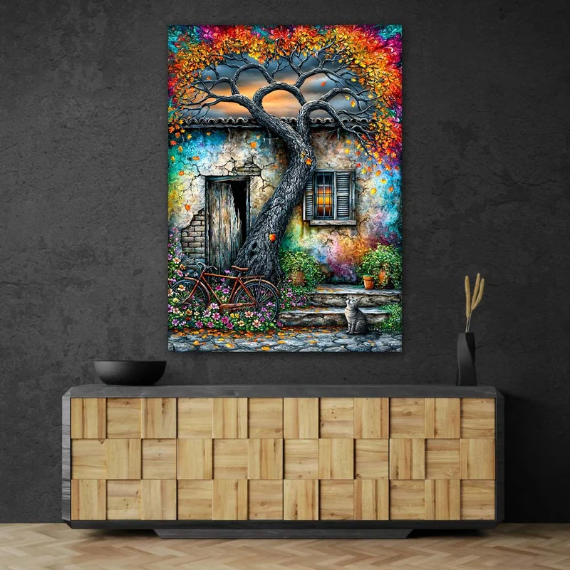5D Diamond Painting – Herbstzauber am Alten Landhaus