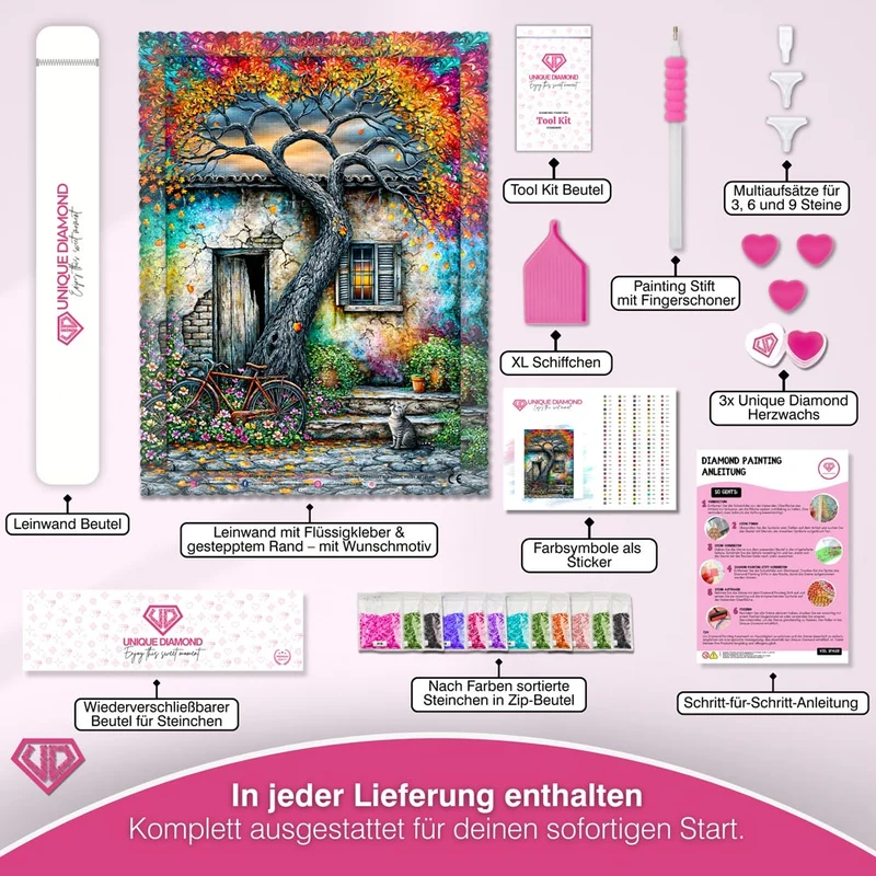 5D Diamond Painting – Herbstzauber am Alten Landhaus