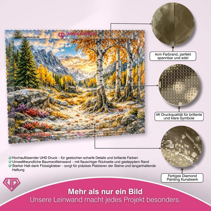 5D Diamond Painting – Blütenzauber im Kristalllicht