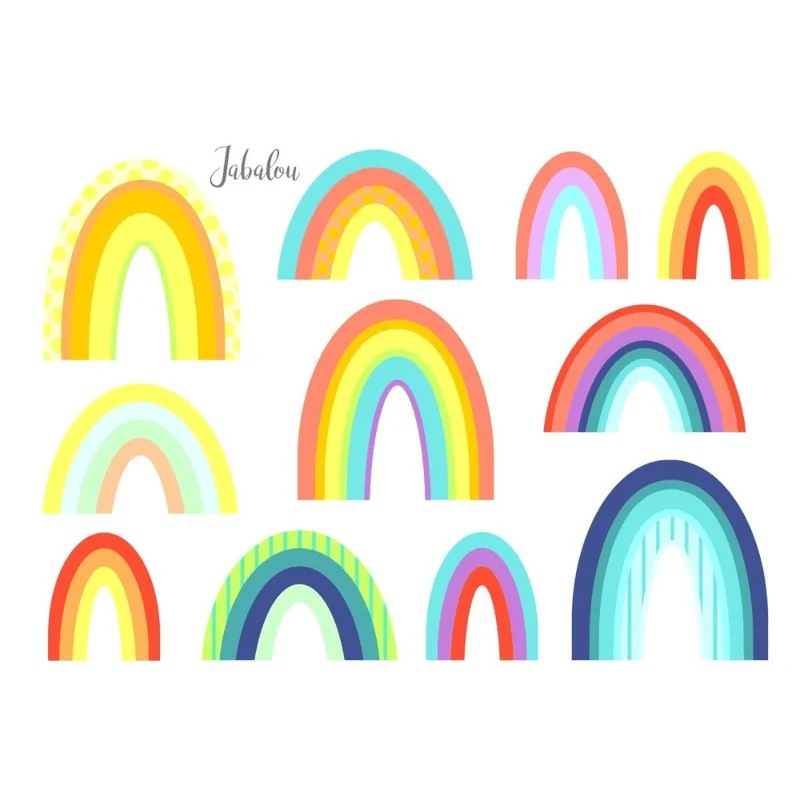 Jabalou® Aufkleber - Regenbogen