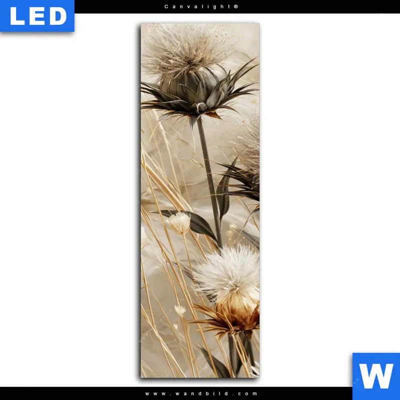 Canvalight® Leuchtbild | Wildblumen | Schmal