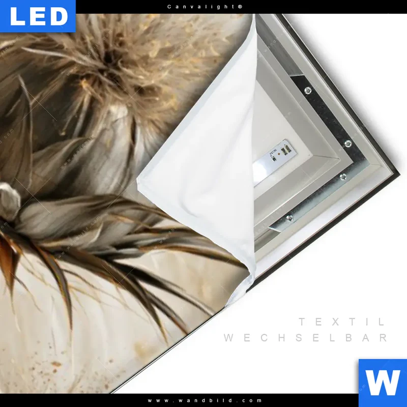 Canvalight® Leuchtbild | Wildblumen | Schmal
