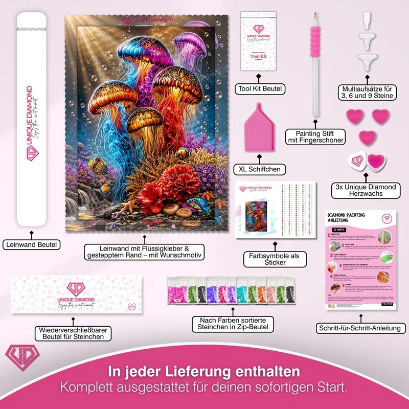 5D Diamond Painting – Leuchten der Tiefsee