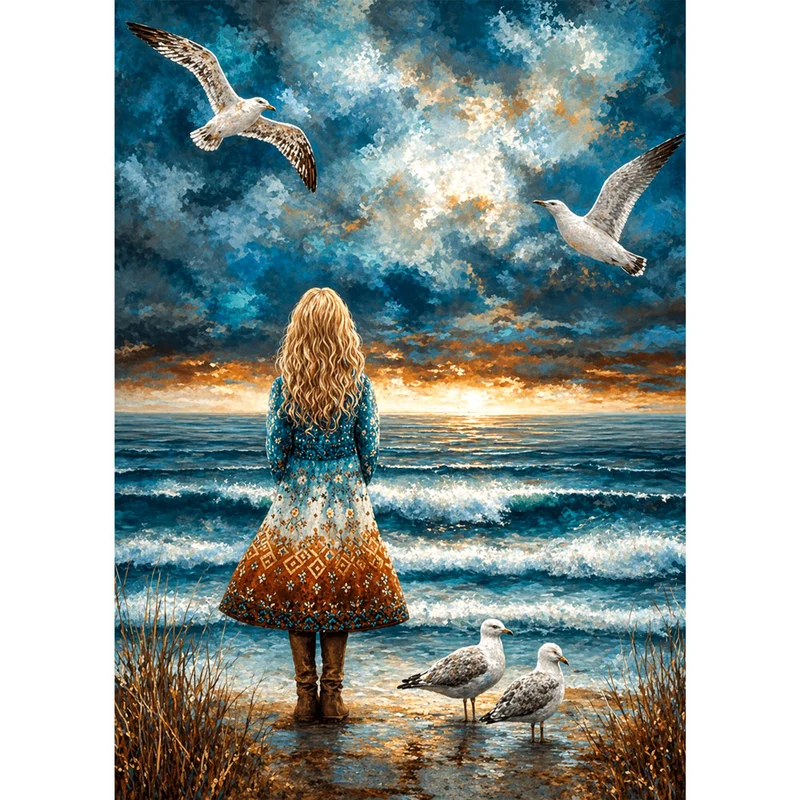 5D Diamond Painting – Sehnsucht am Horizont