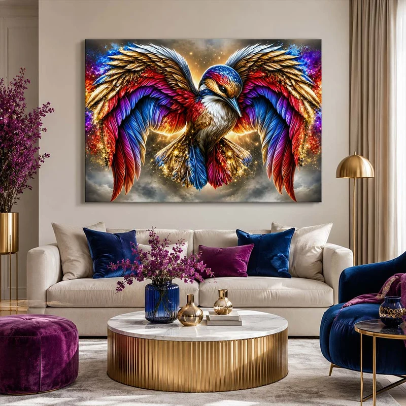 5D Diamond Painting – Flügel aus Farbenlicht