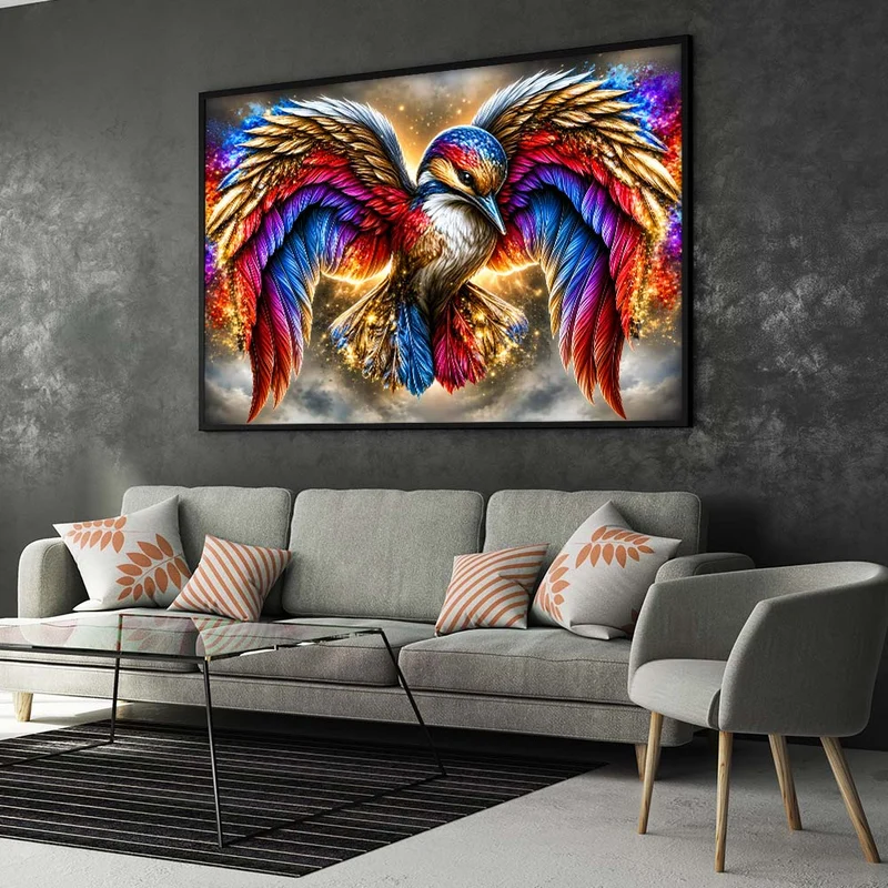 5D Diamond Painting – Flügel aus Farbenlicht