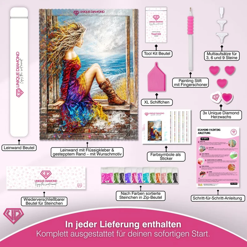 5D Diamond Painting – Farben des Fernwehs