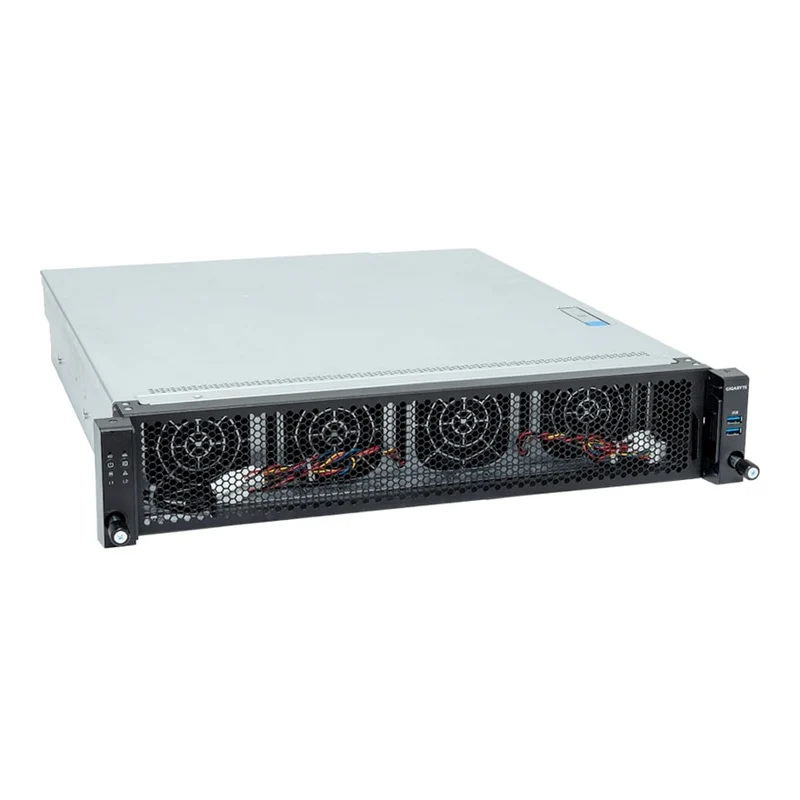 Gigabyte E263-S30 2U Rackmount Single Socket 4th Gen Intel Xeon Scalable Server - Short Depth Edge Platform - Redundant PSU