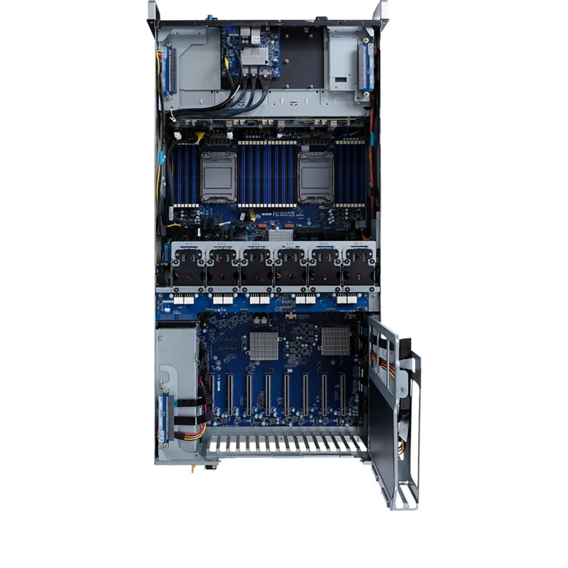 Gigabyte G492-HA0 4U Rackmount Dual 3rd Gen Intel Xeon Scalable Server - Multi-GPU Support - 12x Hot-Swap Bays - Redundant PSU