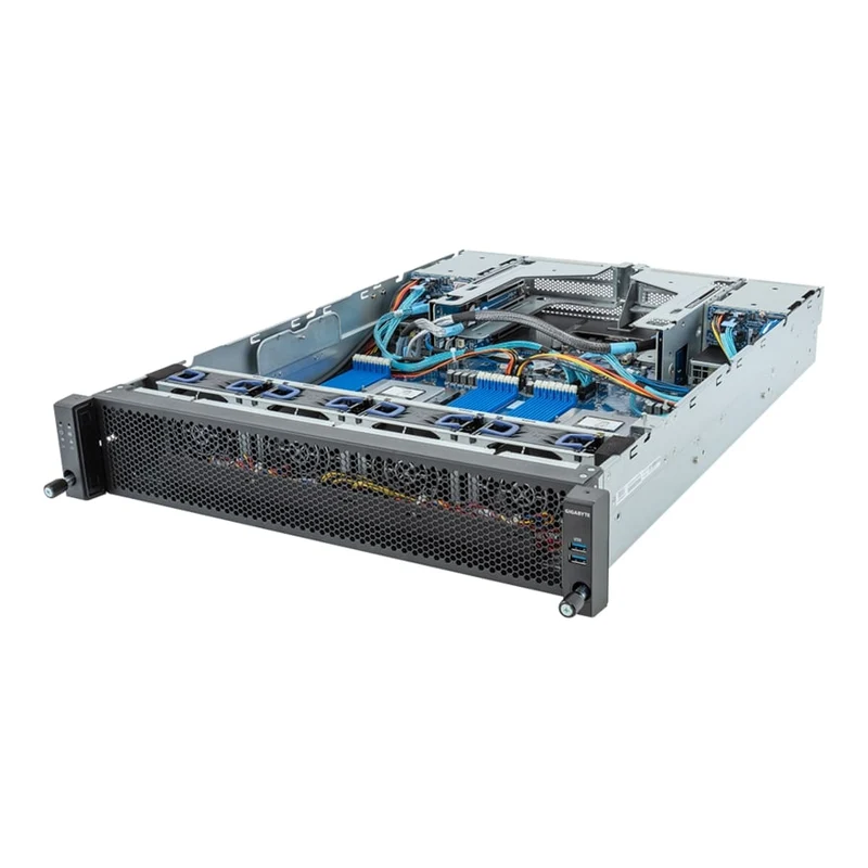 Gigabyte E283-Z90 2U Rackmount Dual Socket 4th Gen AMD GENOA Server - Short Depth Edge Platform - Redundant PSU