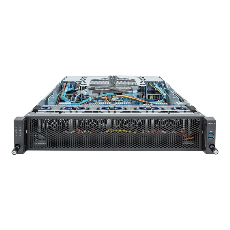 Gigabyte E283-Z90 2U Rackmount Dual Socket 4th Gen AMD GENOA Server - Short Depth Edge Platform - Redundant PSU